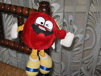 Vintage Nicky Toy Holland Red Weird Creature Plush M&Ms