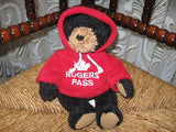 Stuffed Animal House Baxter Black Bear Rogers Pass BC Canada Souvenir