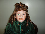 OOAK NOEL Bisque Porcelain Doll Sculptor UTE KASE-LEPP Hamilton 25" Xmas 1992