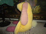 Manhattan Toy UK Baby Safe Bunny Rabbit 17 inch Yellow Pink Soft Velour 2007