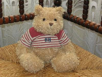 Happy Horse Holland Sitting Terry Cloth Teddy Bear Red Striped HH Sweater 2003