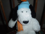 Mary Meyer Dog B&W Pup Knitted Scarf & Hat 12 inch