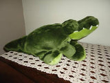 Alligator Crocodile Stuffed Animal Light Dark Green Plush Toy 16 Inch