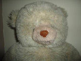 Vintage Furry Grey Plush Stuffed Teddy Bear Ontario Canada 19 inch