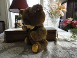 Antique Dakin Jointed Brown Teddy Tongue Bear Plush 16 inch Made in Japan Rare