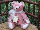 Hermann Sweet Rose Pink Distressed Mohair Lady Bear Ltd 2778 of 4000 14in. 1990