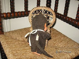 Vintage Monchichi Monchhichi Girl Monkey Bib 1974 Sekiguchi