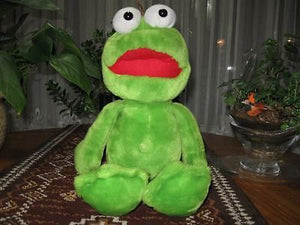 Dutch Large Green FROG Stuffed Animal Plush