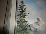 Original Oil Painting Landscape Signed MAILLET 87 Canadian Artist Framed 13x11