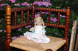 Antique Germany Blonde Girl Doll with Braids Christening Gown 2 pair shoes