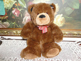 Gund Brown BEAR Plaid Bow Tie LARGE 17 inch NEW with Tag 1997 Retired