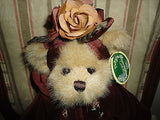 Bearington Bear GWENDOLYN Nr 1590 Bronze Copper Velvet Dress 13 inch NEW