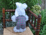 UK Bunny Rabbit Plaid Pants Stuffed Plush Toy