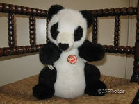 Hermann Teddy Original West Germany Vintage Panda Bear with Tags