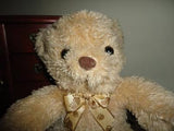 Teddy Bear with Bear Paw Ribbon