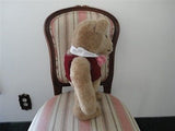 Antique Humpback OoaK Beige Mohair Teddy Bear Jointed 17 inch Felt Paw Pads