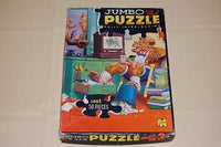 Vintage 70s-80s Jumbo Jigsaw Puzzle Monkey Banana Reports Artist Lawson Wood