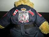 Police Hero Teddy Bear Brown Plush 8in. Full Uniform Retirees of Ontario Canada