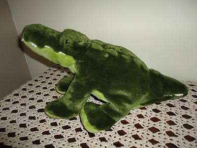 Alligator Crocodile Stuffed Animal Light Dark Green Plush Toy 16 Inch