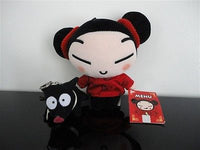 Pucca Chinese Doll New with Tag 7 inch & Black Pig Keychain