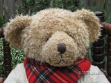 Harrods Large Foot Dated 13" Christmas Bear 2002 Giles
