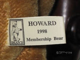 Dean's Rag Book UK Howard Teddy Bear 1998 Collectors Club No 1615