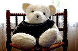 Made in Germany Large Teddy Bear Plush Hand Knitted Sweater 65 cm