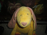 Manhattan Toy UK Baby Safe Bunny Rabbit 17 inch Yellow Pink Soft Velour 2007