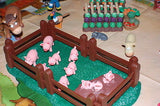 Atlas Europe France Childrens Farm Set 53 Pieces Comical Funny Animals People