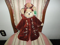 Bearington Bear GWENDOLYN Nr 1590 Bronze Copper Velvet Dress 13 inch NEW