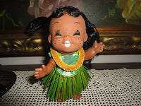 Vintage Hong Kong Hawaiian Hula Doll Moody Cuties Poseable 6 inch