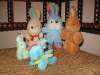 Vintage LOT of 5 DUTCH Holland Bunny RABBITS