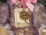 Hermann Germany Bear 1989 Ltd Ed. Lilly Lilac Tipped Long Mohair Growler 16 inch