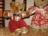 MKFA Gouda Holland Vintage Set 3 Dressed Teddy Bears