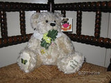Metro Soft Toys UK Daisy Bear 4th LE 13 Inch White Jointed Teddy Bear Plush