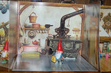 David The Gnome Set Popup Book HOUSE Lisa Breast Feeding Babies and Lily Harold