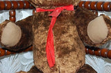 Antique Dutch Dark Brown Humpback Teddy Bear w Tongue 25 Inch Disc Jointed