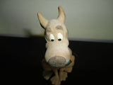 Vintage Scooby Doo Nodder Bobble Head Figurine Fuzzy Felt Body Metal SD Dog Tag