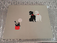 Antique French Poodle Box Stationery Set 23 Envelopes & Writing Paper