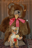 Hermann Germany Standing Teddy Baby Zotty Bear STUDIO WORLD LARGEST SIZE 23 Inch