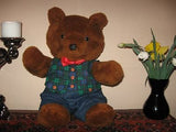 Vintage 70s German Brown Teddy Father Bear 18 inch