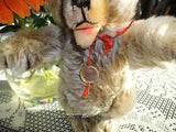 Antique Hermann German Zotty Bear Mohair 1960s Tag