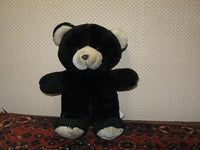 Woodland Bear Co UK 13 Inch Black Teddy Bear No Bow