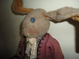 Handcrafted Canada JUMBO 39 inch BUNNY RABBIT OOAK