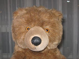 Chosun Brown Teddy Bear Plush Sitting Vinyl Nose 15 Inch 1980s