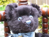 Hermann Shadow Black Blue Mohair Bear 535/1000 11 Inch 1997