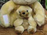 Afibel Belgium Teddy Bear Mom & Baby 11 Inch Beige Plush Very Rare