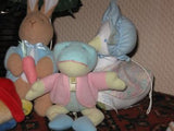 Eden Baby Toy Lot of 7 Peter Rabbit Frog Duck Blankets