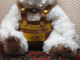 Vintage Tiroler Teddy Bear J&H Int Brussels Belgium