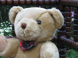 Metro UK Thirsk Beige Bear With Tartan Bow Gold Label